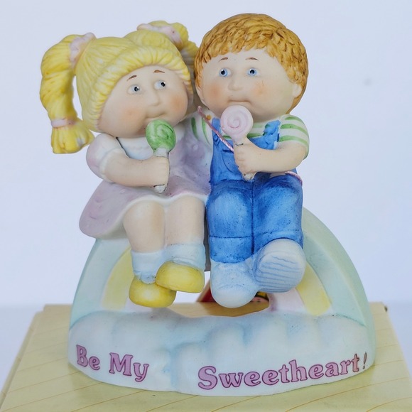 Vtg 1985 Cabbage Patch Kids Fine Porcelain Valentines Day Limited Edition 1562 - Picture 1 of 6
